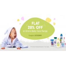 Deals, Discounts & Offers on Baby Care - Flat 28% OFF on Entire Baby Care Range