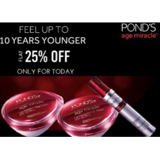Deals, Discounts & Offers on Personal Care Appliances - Only For Today :- Get Flat 25% Off + Extra 10% Cashback On PONDS Products