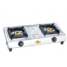 Deals, Discounts & Offers on Kitchen Containers - Bajaj Popular Eco 2 Steel 2-Burners Gas Stove at Lowest Ever + Free Shiping