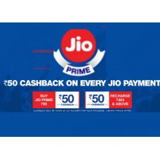 Deals, Discounts & Offers on Recharge - Jio Rs. 50 Discount Voucher on Recharge of Rs. 99