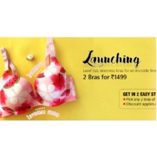 Deals, Discounts & Offers on Women Clothing - Lase Cut Seamless Bras With FREE Patterned Stockings