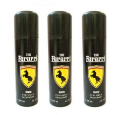 Deals, Discounts & Offers on Health & Personal Care - Ferrari Black Deodorant Pack Of 3 at Just Rs. 499