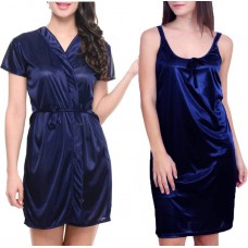 Deals, Discounts & Offers on Women Clothing - You Forever Women's Nighty with Robe at Flat 66% off 