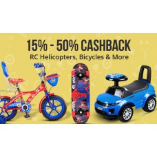 Deals, Discounts & Offers on Baby & Kids - Upto 50% Cashback offer on Bicycles and more