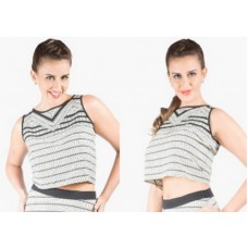 Deals, Discounts & Offers on Women Clothing - Flat 80% Off 109F Womens Printed Crop Top at Just Rs. 340