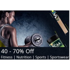 Deals, Discounts & Offers on Health & Personal Care - Grab Minimum 40-70% Off On Sports, Sportswear, Nutrition, Fitness and More
