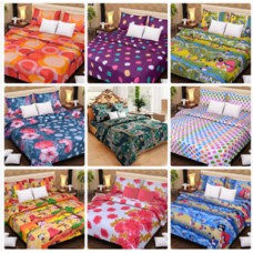 Deals, Discounts & Offers on Home Decor & Festive Needs - DreamDecor Polycotton Double Bed Sheets With 2 Pillow Covers At Just Rs. 349