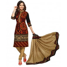 Deals, Discounts & Offers on Women Clothing - Flat 59% off on Drapes Multicoloured Cotton Dress Material