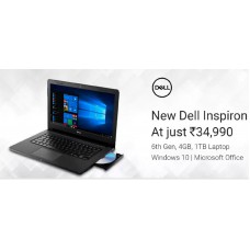 Deals, Discounts & Offers on Laptops - New Dell Inspiron At Just Rs. 34990