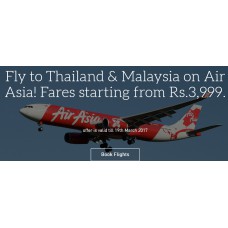 Deals, Discounts & Offers on Domestic Flight Offers - Fly to Thailand & Malaysia on Air Asia fares starting from Rs. 3999