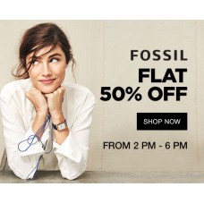 Deals, Discounts & Offers on Watches & Wallets - Fossil Flat 50% Off