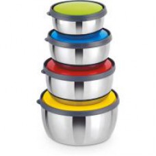 Deals, Discounts & Offers on Kitchen Containers - Classic Essential - 350 ml, 650 ml, 950 ml, 1250 ml Stainless Steel Food Storage