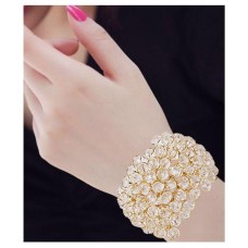 Deals, Discounts & Offers on Bangles - 50% Off on Crystal Studded White Coloured Bracelet