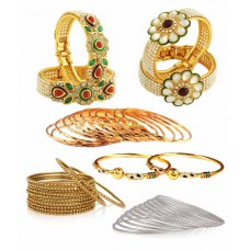 Deals, Discounts & Offers on Women - Flat 58% off on The Luxor Multicolour Bangle Set Combo