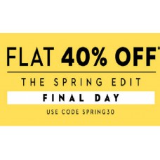 Deals, Discounts & Offers on Men Clothing - Flat 40% off spring edit for women's