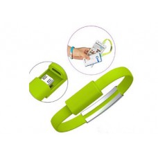Deals, Discounts & Offers on Mobile Accessories - Memore Micro Green USB Bracelet Cable Just Rs.99