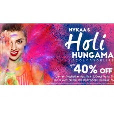 Deals, Discounts & Offers on Health & Personal Care - Nykaa Holi Hungama : Get Upto 40% Off on Top Beauty Brands