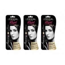 Deals, Discounts & Offers on Health & Personal Care - Eyeconic Kajal Black Pack Of 3 at Rs. 298