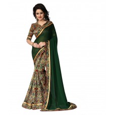 Deals, Discounts & Offers on  - 62% Off on Oomph! Multicoloured Georgette Saree