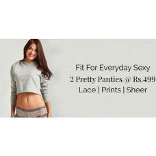 Deals, Discounts & Offers on Women Clothing - Buy 2 Pretty panties @ 499