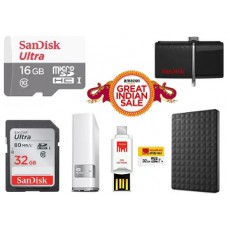 Deals, Discounts & Offers on Accessories - Amazon Pen Drives, Memory Cards & Hard Drives Lightning Deals