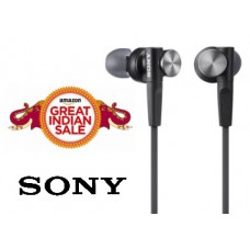 Deals, Discounts & Offers on Accessories - {50% Claimed} Sony MDR-XB50 In-Ear Extra Bass Earphones at Just Rs. 1299 + FREE Shipping