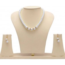 Deals, Discounts & Offers on Earings and Necklace - Jewels Guru Alloy Jewel Set  (White)