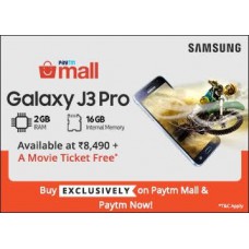 Deals, Discounts & Offers on Mobiles - Samsung Galaxy J3 Pro (2 GB RAM & 16 GB ROM + S Bike Mode) + Free Movie Ticket