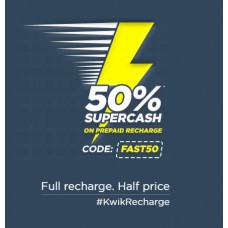 Deals, Discounts & Offers on Recharge - Get 50% SuperCash on Prepaid Recharge