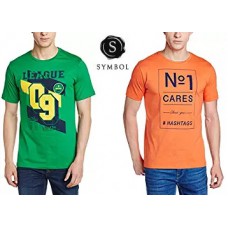 Deals, Discounts & Offers on Men Clothing - Symbol T-Shirts Flat 70% Off From Rs. 174 + FREE Shipping
