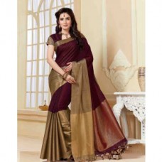 Deals, Discounts & Offers on Women Clothing - INDIAN BEAUTY. Multicolor Art Silk Self Design Saree With Blouse