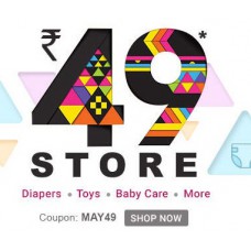 Deals, Discounts & Offers on Kid's Clothing - FirstCry Rs. 49 Store - Buy Everything @ FLAT Rs. 49 (Kids and Baby Care Products)