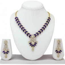 Deals, Discounts & Offers on Earings and Necklace - Atasi International Alloy Jewel Set  (Blue)