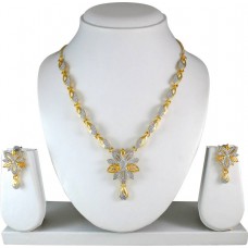 Deals, Discounts & Offers on Earings and Necklace - Atasi International Alloy Jewel Set  (White)
