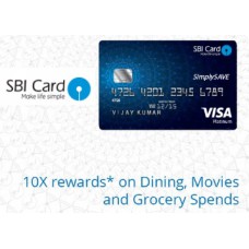 Deals, Discounts & Offers on  - SBI Simply Save Card - Get Rs. 2000 Bonus Points + Rs. 100 on First ATM Withdrawl + More