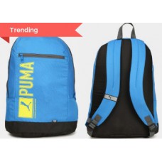 Deals, Discounts & Offers on Accessories - Puma Unisex Blue Laptop Backpack at Just Rs. 600 + Extra Rs. 100 + FREE Shipping