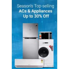 Deals, Discounts & Offers on Home Appliances - Seasons Top-Selling AC's & Appliances Upto 30% Off