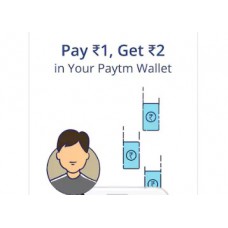 Deals, Discounts & Offers on Recharge - Pay Re.1 and get Rs.2 @ Paytm