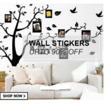 Deals, Discounts & Offers on Home Decor & Festive Needs - New Stock :- Wall Stickers Sale upto 89% off from Rs. 61