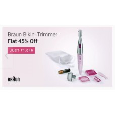 Deals, Discounts & Offers on Personal Care Appliances - Steal:- Braun Bikini Trimmer @ Rs 1049 + Extra Rs. 200 Off via PhonePe + Free Shipping