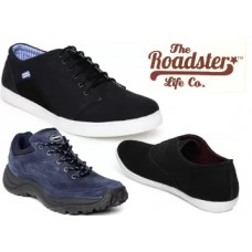 Deals, Discounts & Offers on Foot Wear - ROADSTER BRANDED PREMIUM Shoes At Flat 70-80% OFF From Rs. 372