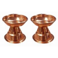 Deals, Discounts & Offers on Home Decor & Festive Needs - Pure Copper Pooja Diya - set of 2