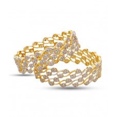 Deals, Discounts & Offers on Women - Jewels Galaxy Elegant Set of 2 AD Bangles