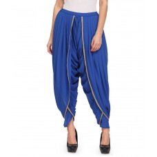 Deals, Discounts & Offers on Women Clothing - Fashionwalk Blue Georgette Dhoti Pants