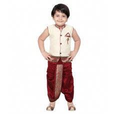 Deals, Discounts & Offers on Baby & Kids - Kids Cotton Blend Ethnic Dhoti Kurta