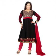 Deals, Discounts & Offers on Women Clothing - Florence Black Arzoo Chiffon Embroidered Suit at Flat 67% offer