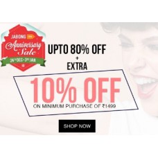 Deals, Discounts & Offers on Accessories - Clothing, Footwear & Accessories upto 80% off + 10% off on Rs. 1499