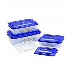 Deals, Discounts & Offers on Home & Kitchen - Flat 39% offer on Cello Delite Blue Food Storage Container - Set of 4