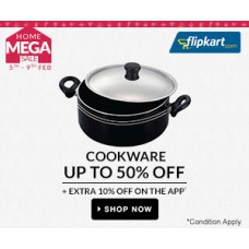 Deals, Discounts & Offers on Home & Kitchen - Cookware Up to 50% OFF + Extra 10% off on the APP