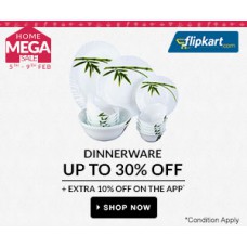 Deals, Discounts & Offers on  - Dinnerware Up to 30% OFF + Extra 10% off on the APP